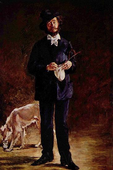 Edouard Manet Portrat des Gilbert-Marcellin Desboutin Germany oil painting art